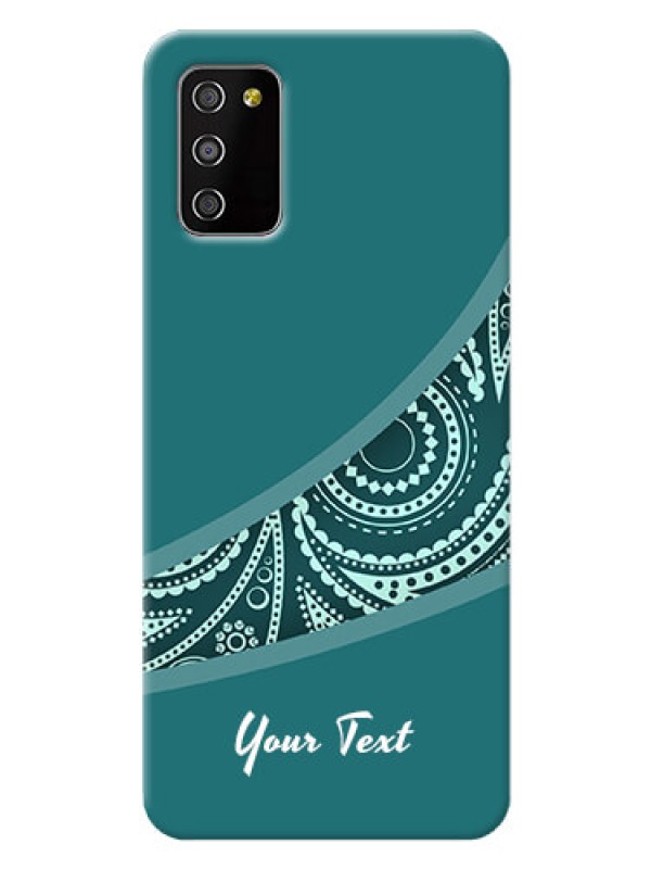 Custom Galaxy A03S Custom Phone Covers: semi visible floral Design