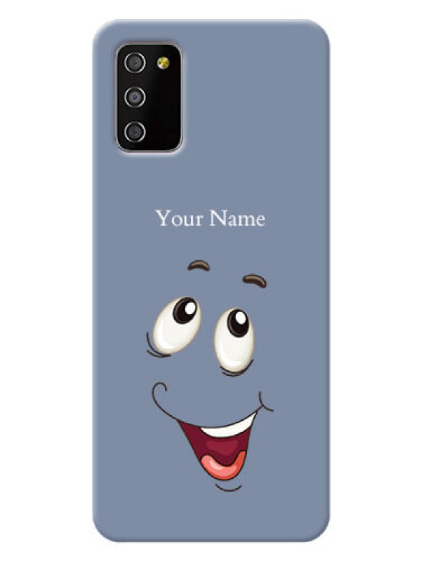 Custom Galaxy A03S Phone Back Covers: Laughing Cartoon Face Design