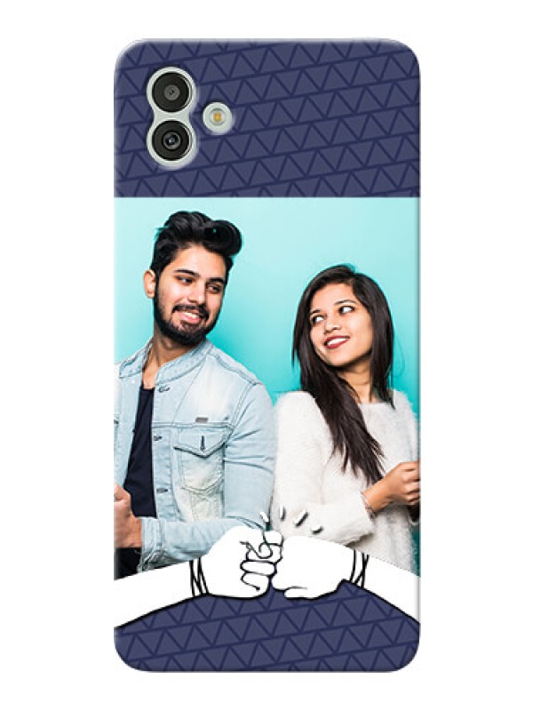 Custom Galaxy A04 Mobile Covers Online with Best Friends Design 