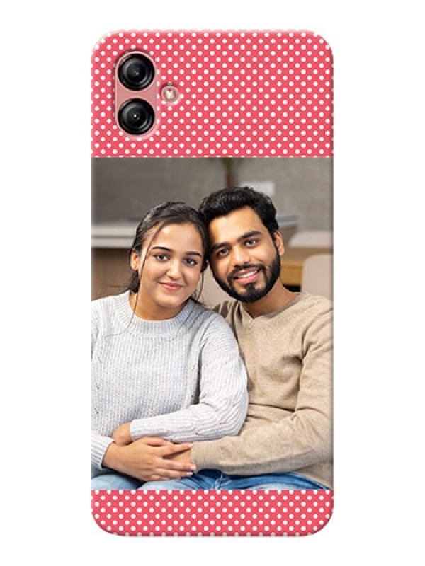 Custom Samsung Galaxy A04e Custom Mobile Case with White Dotted Design