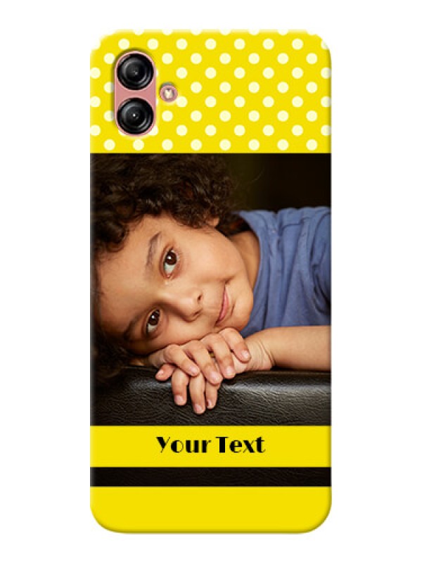 Custom Samsung Galaxy A04e Custom Mobile Covers: Bright Yellow Case Design
