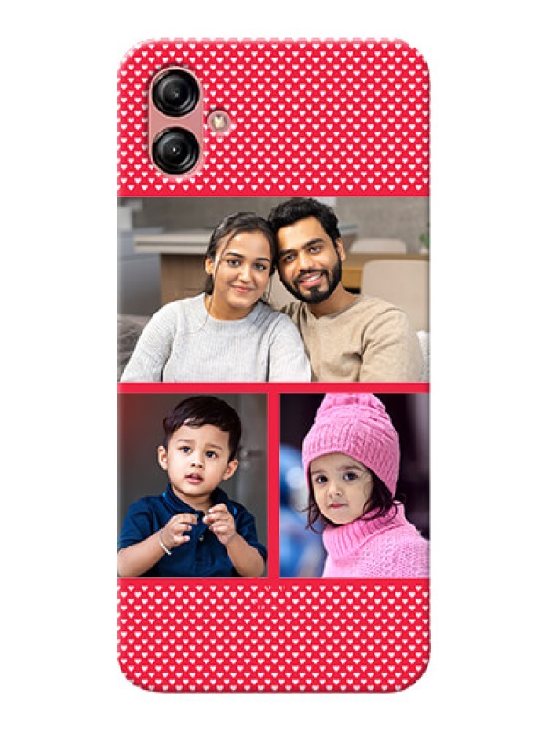 Custom Samsung Galaxy A04e mobile back covers online: Bulk Pic Upload Design