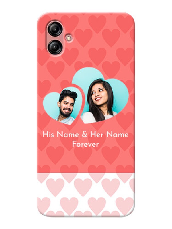 Custom Samsung Galaxy A04e personalized phone covers: Couple Pic Upload Design