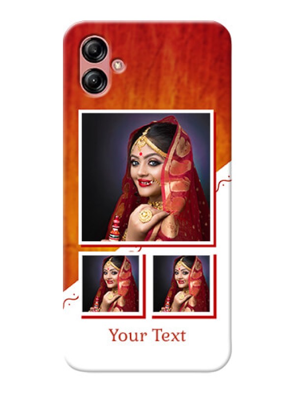 Custom Samsung Galaxy A04e Personalised Phone Cases: Wedding Memories Design 