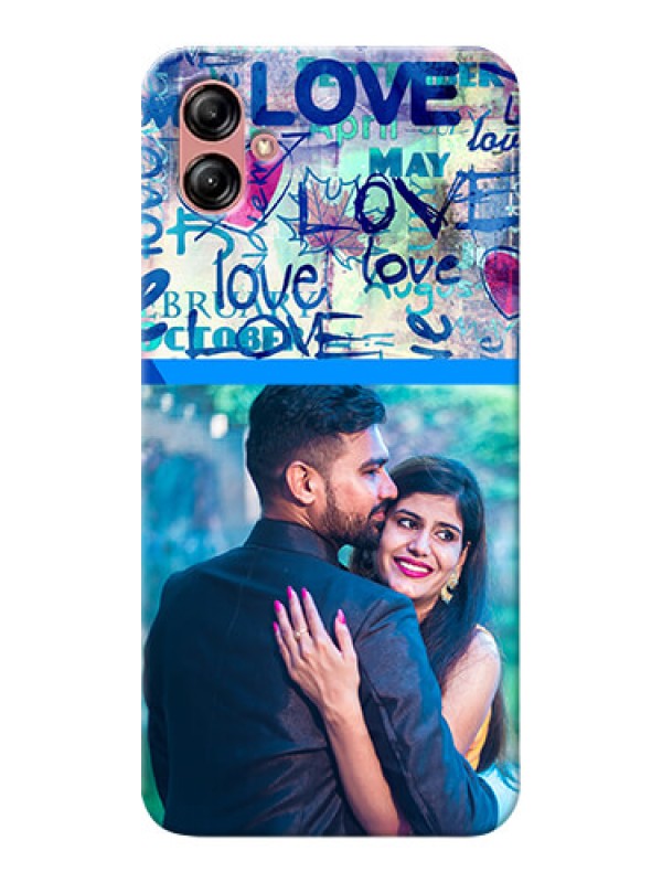 Custom Samsung Galaxy A04e Mobile Covers Online: Colorful Love Design
