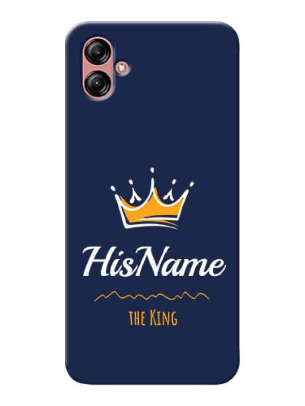 Custom Samsung Galaxy A04e King Phone Case with Name