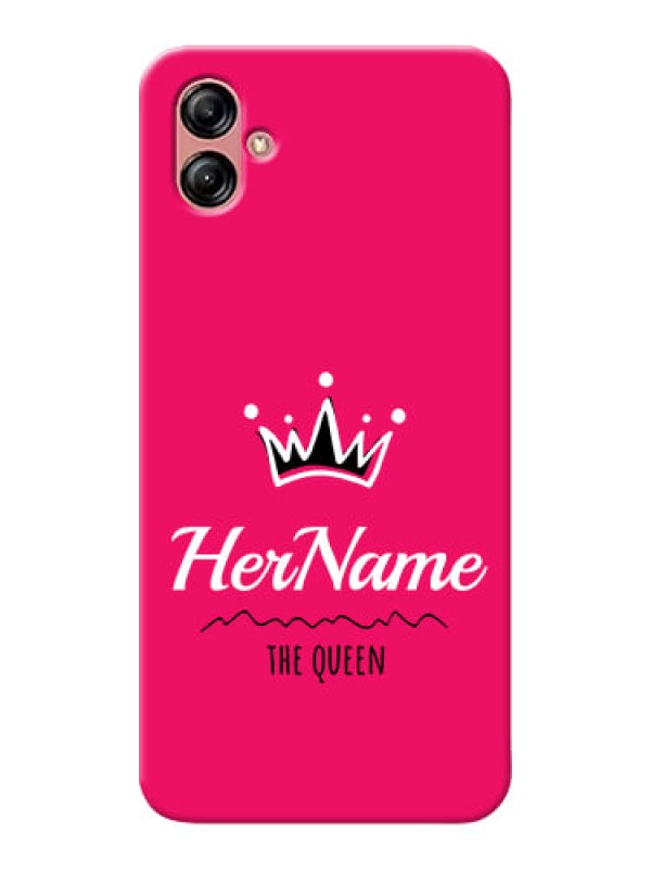 Custom Samsung Galaxy A04e Queen Phone Case with Name