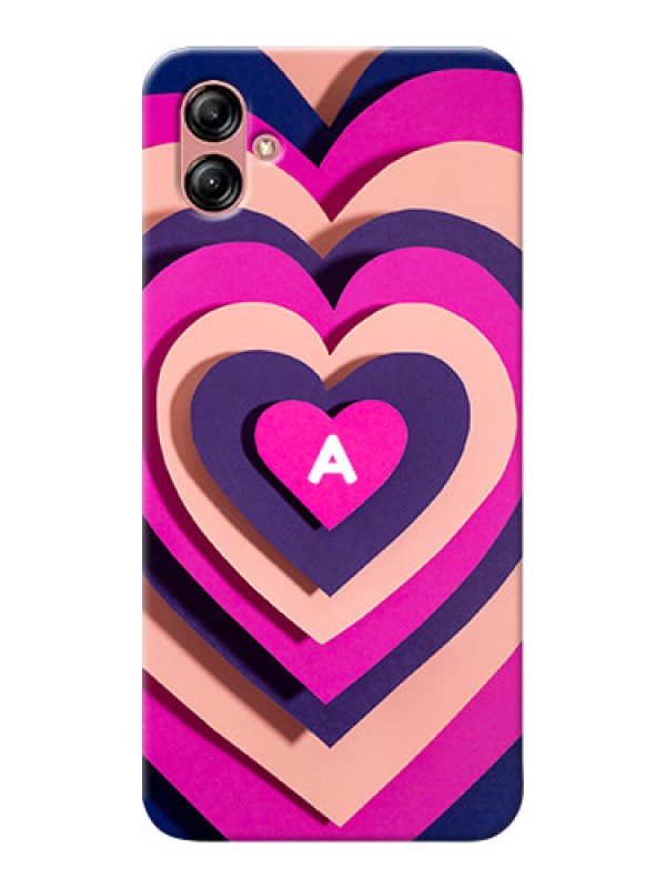 Custom Galaxy A04E Custom Mobile Case with Cute Heart Pattern Design
