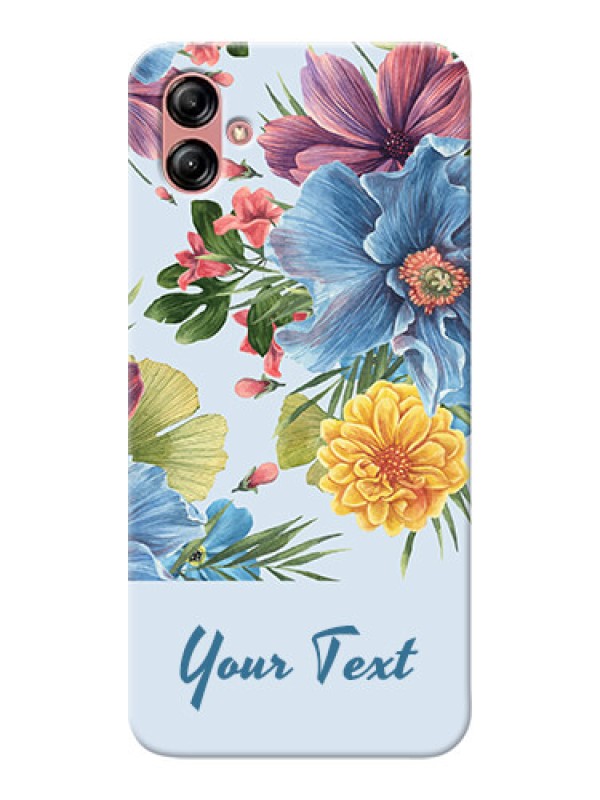 Custom Galaxy A04E Custom Phone Cases: Stunning Watercolored Flowers Painting Design