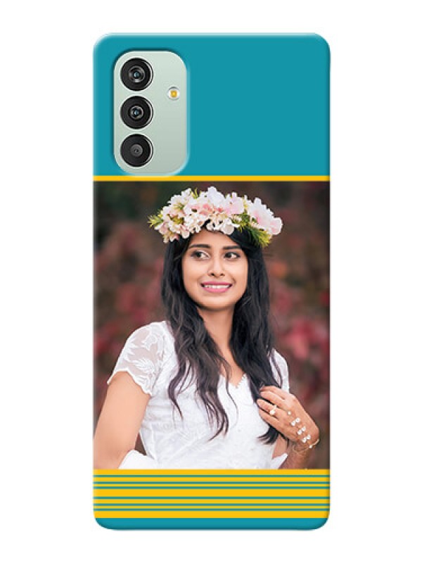 Custom Galaxy A04s personalized phone covers: Yellow & Blue Design 