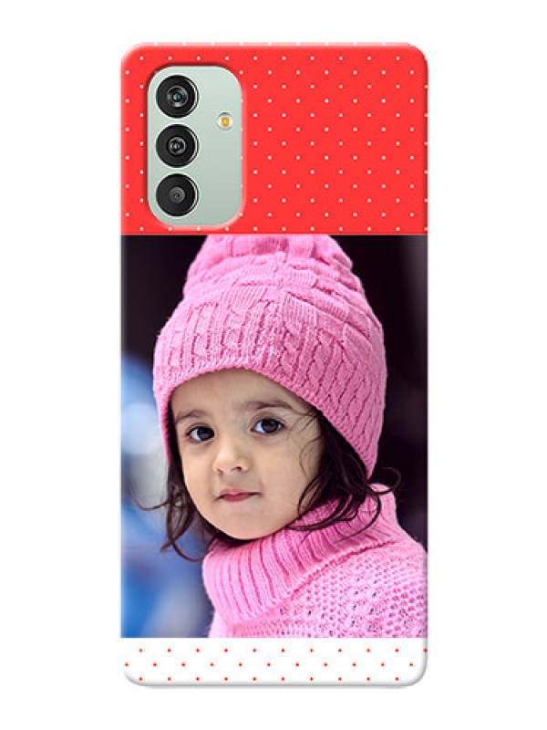 Custom Galaxy A04s personalised phone covers: Red Pattern Design