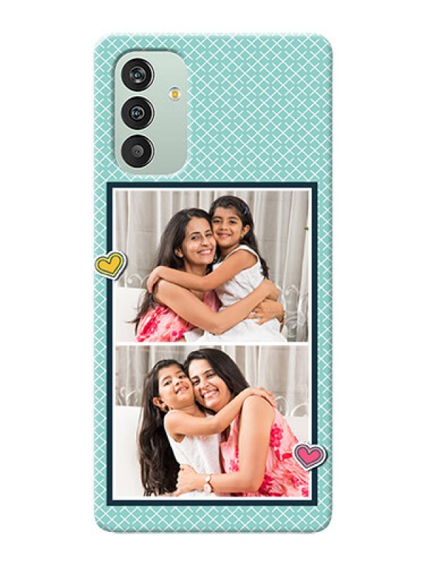 Custom Galaxy A04s Custom Phone Cases: 2 Image Holder with Pattern Design