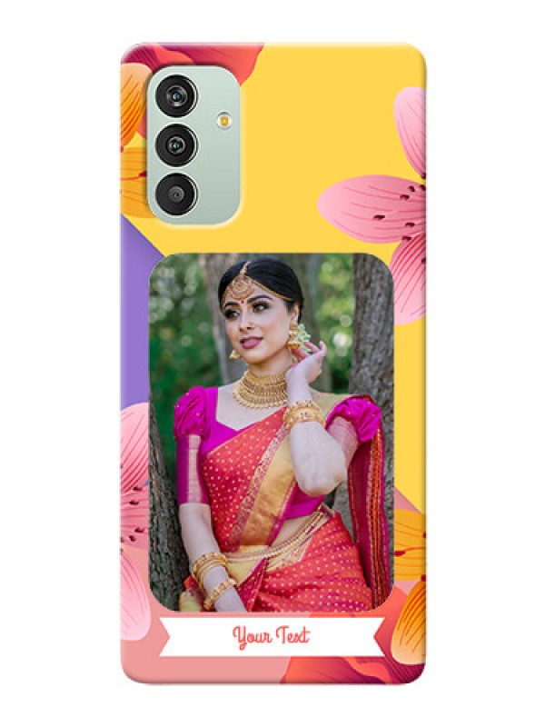 Custom Galaxy A04s Mobile Covers: 3 Image With Vintage Floral Design