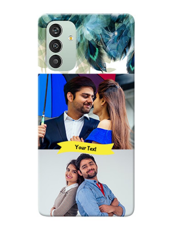 Custom Galaxy A04s Phone Cases: Image with Boho Peacock Feather Design