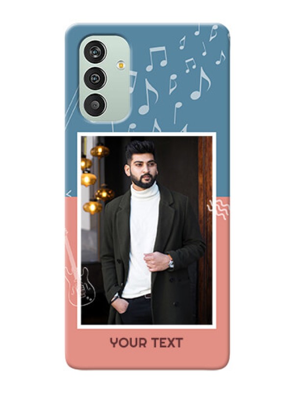 Custom Galaxy A04s Phone Back Covers with Color Musical Note Design