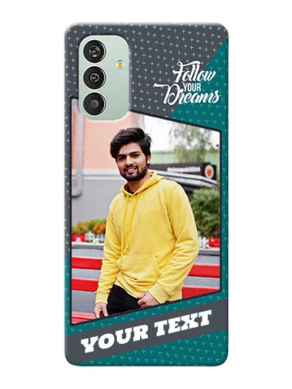 Custom Galaxy A04s Back Covers: Background Pattern Design with Quote