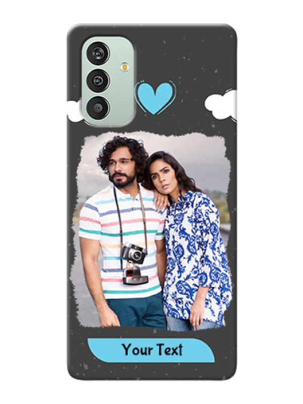 Custom Galaxy A04s Mobile Back Covers: splashes with love doodles Design
