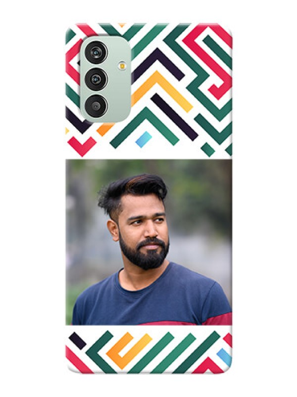 Custom Galaxy A04S Custom Mobile Case with Colorful Maze Pattern Design