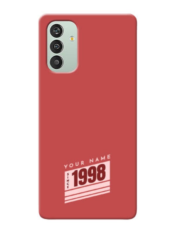 Custom Galaxy A04S Phone Back Covers: Red custom year of birth Design