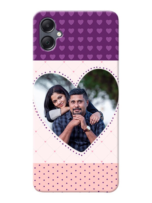 Custom Galaxy A05 Mobile Back Covers: Violet Love Dots Design