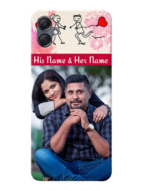 Custom Galaxy A05 phone back covers: You and Me Case Design