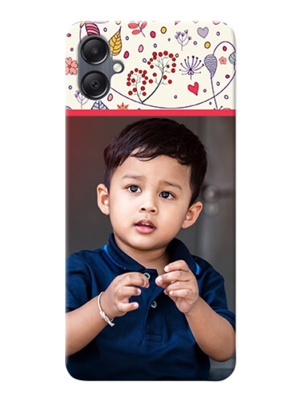 Custom Galaxy A05 phone back covers: Premium Floral Design