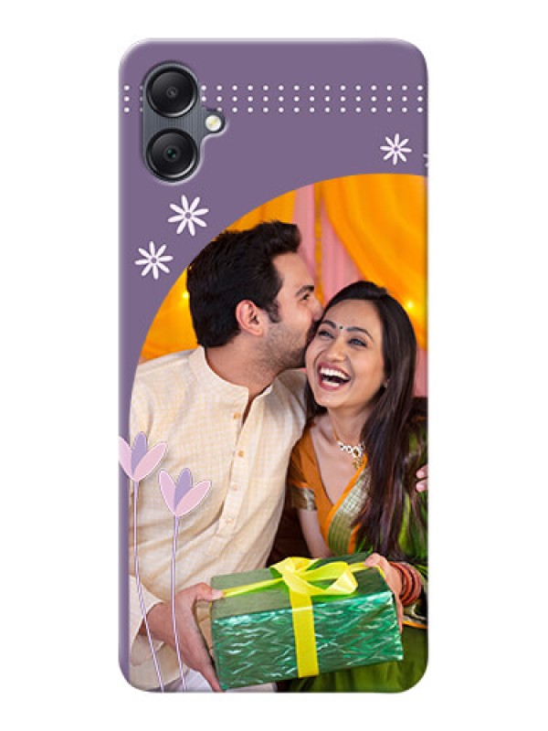 Custom Galaxy A05 Phone covers for girls: lavender flowers design