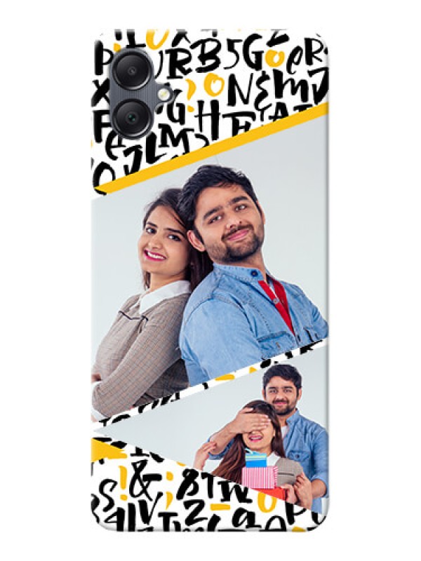 Custom Galaxy A05 Phone Back Covers: Letters Pattern Design