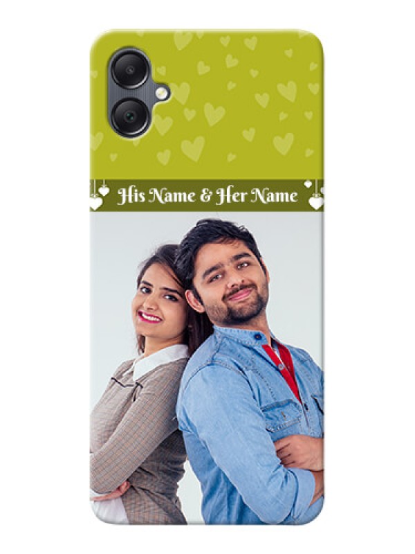 Custom Galaxy A05 custom mobile covers: You & Me Heart Design