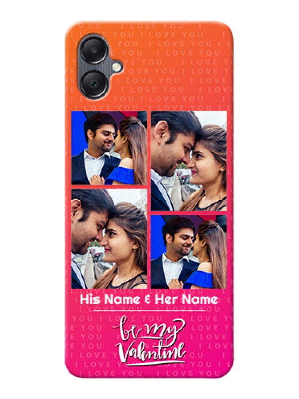 Custom Galaxy A05 custom back covers: I Love You Pink Design