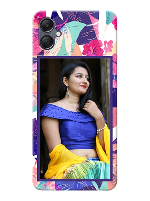 Custom Galaxy A05 Personalised Phone Cases: Abstract Floral Design