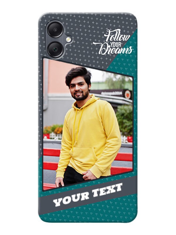 Custom Galaxy A05 Back Covers: Background Pattern Design with Quote