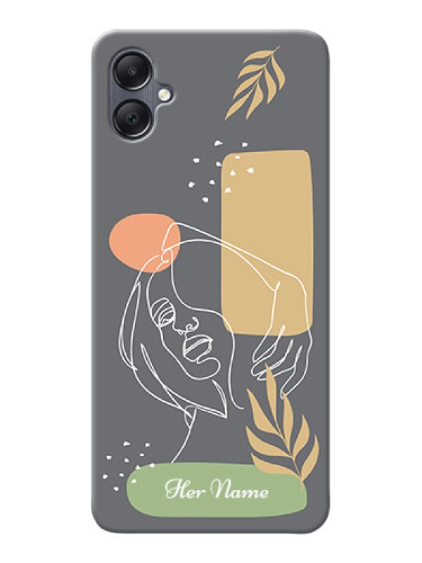 Custom Galaxy A05 Custom Phone Case with Gazing Woman line art Design