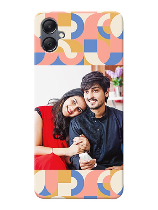 Custom Galaxy A05 Photo Printing on Case with Semiwithcircle Maze Pattern Design