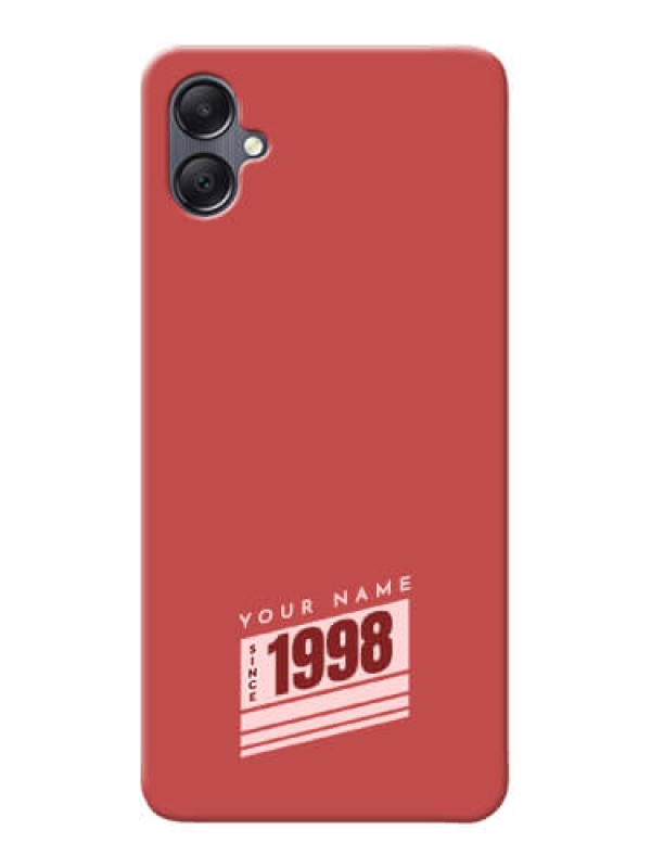 Custom Galaxy A05 Custom Phone Case with Red custom year of birth Design