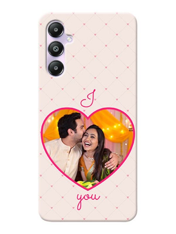 Custom Galaxy A05s Personalized Mobile Covers: Heart Shape Design