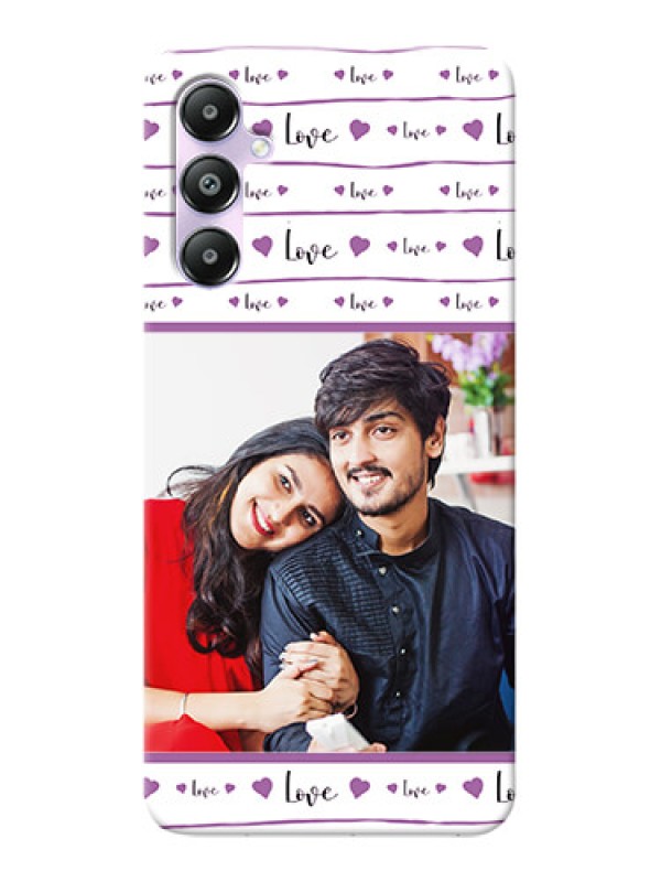 Custom Galaxy A05s Mobile Back Covers: Couples Heart Design