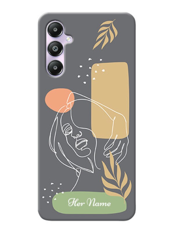 Custom Galaxy A05s Custom Phone Case with Gazing Woman line art Design