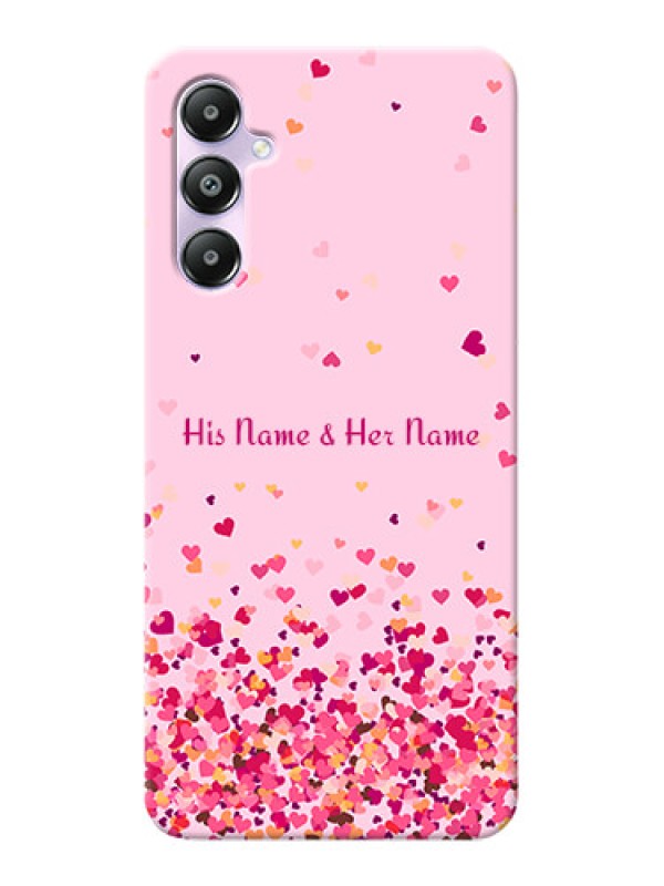 Custom Galaxy A05s Photo Printing on Case with Floating Hearts Design