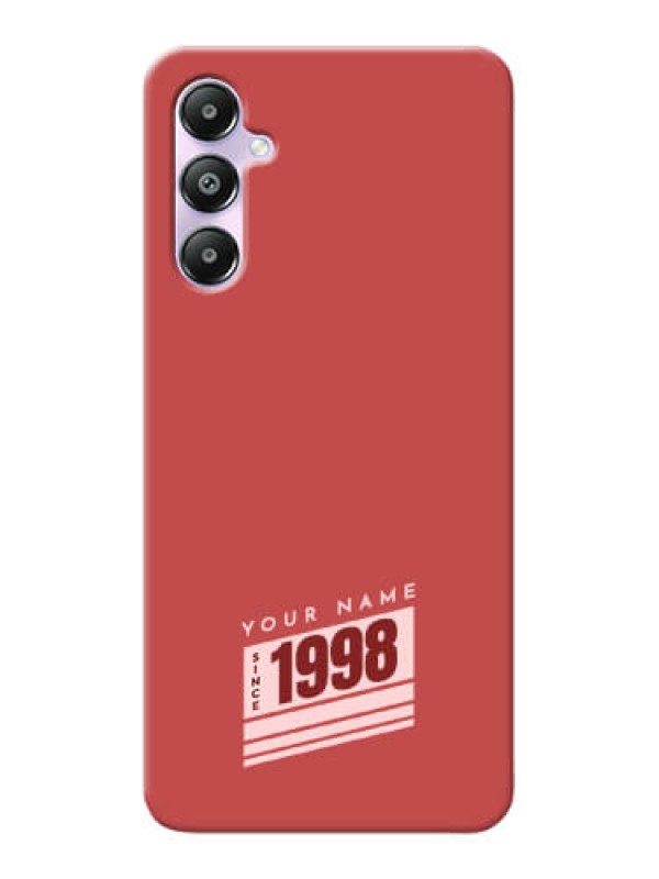 Custom Galaxy A05s Custom Phone Case with Red custom year of birth Design