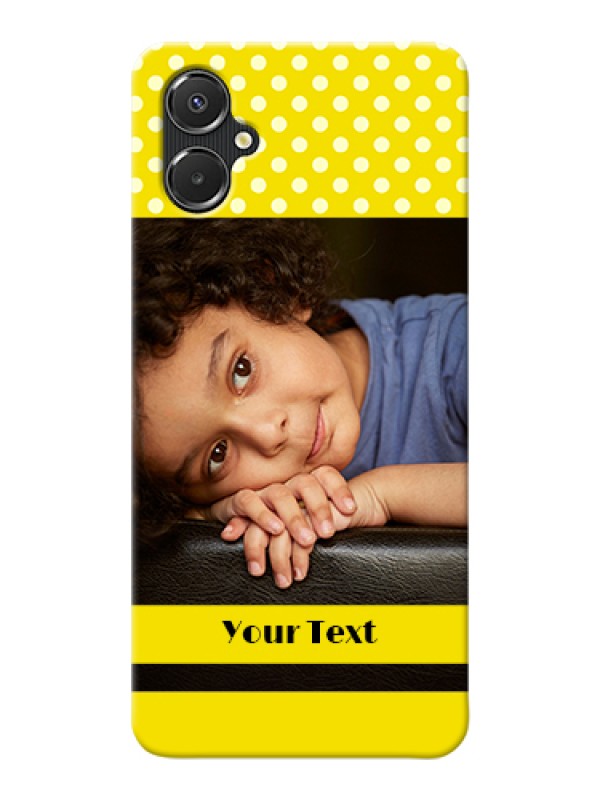 Custom Galaxy A06 Custom Hard Phone Case - Bright Yellow Case Design