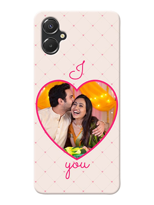 Custom Galaxy A06 Custom Hard Phone Case - Heart Shape Design