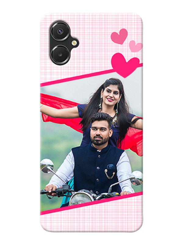 Custom Galaxy A06 Custom Hard Phone Case - Love Shape Heart Design