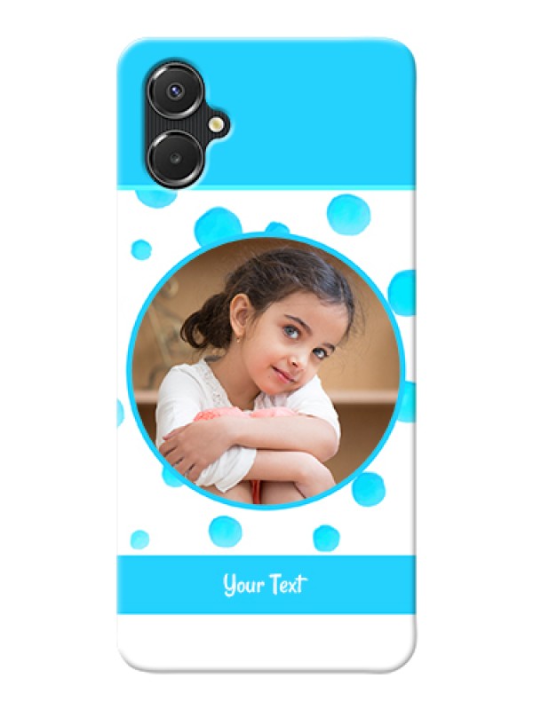 Custom Galaxy A06 Custom Hard Phone Case - Blue Bubbles Pattern Design