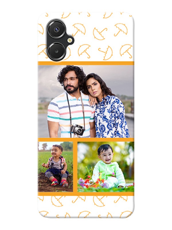 Custom Galaxy A06 Custom Hard Phone Case - Yellow Pattern Design