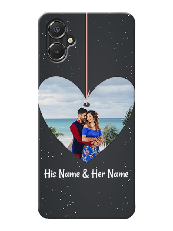 Custom Galaxy A06 Custom Hard Phone Case - Hanging Heart Design
