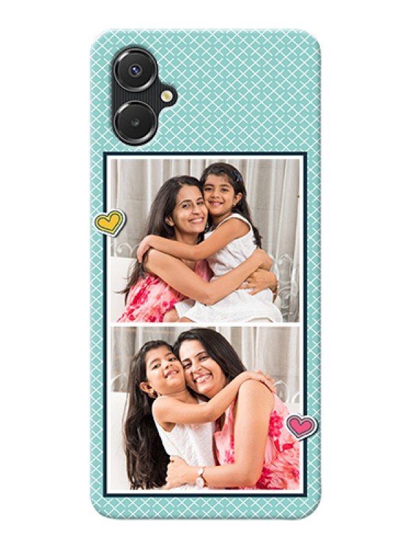 Custom Galaxy A06 Custom Hard Phone Case - 2 Image Holder With Pattern Design