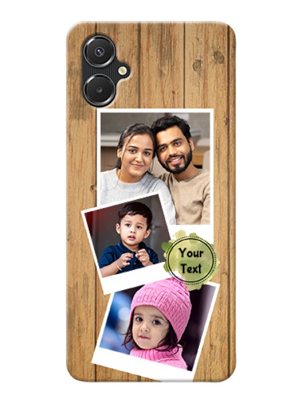 Custom Galaxy A06 Custom Hard Phone Case - Wooden Texture Design