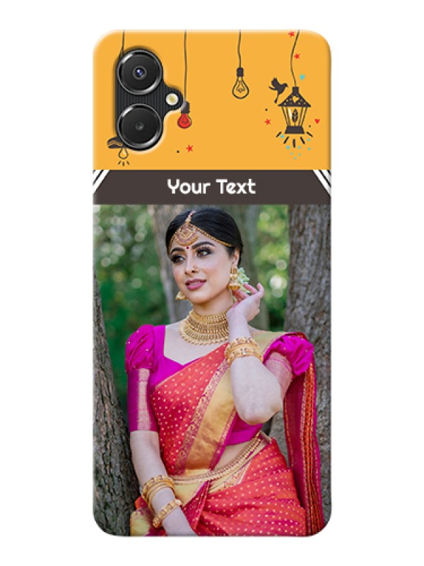 Custom Galaxy A06 Custom Hard Phone Case - With Family Picture And Icons