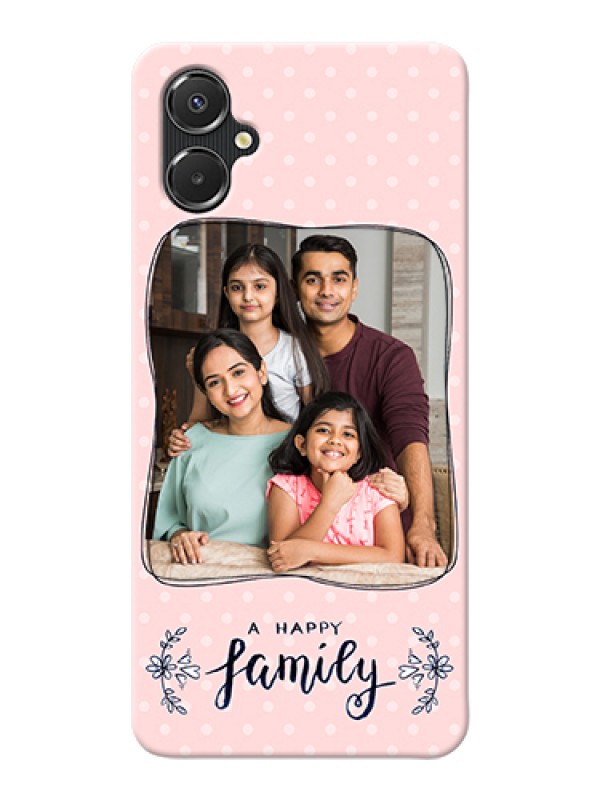 Custom Galaxy A06 Custom Hard Phone Case - Family With Dots Design